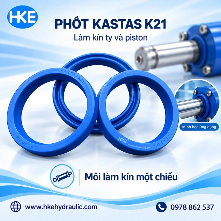 Phốt Kastas K21 làm kín ty và piston