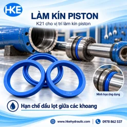 Phốt Kastas K21 làm kín piston – minh họa vị trí lắp