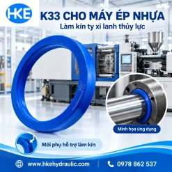 Ứng dụng phốt Kastas K33 trên máy ép phun