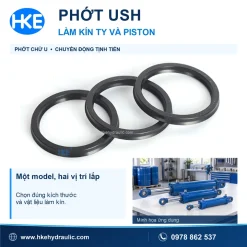 Phốt USH NBR dùng làm kín ty và piston xi lanh thủy lực