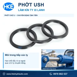 Phốt ty USH với môi trong tiếp xúc ty xi lanh