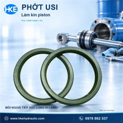 Phốt piston USI với môi ngoài tiếp xúc lòng xi lanh