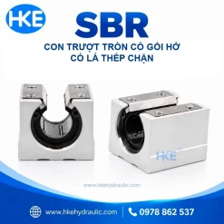 Con trượt tròn gối hở SBR nhìn từ mặt đầu và góc bên