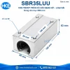 Con trượt tròn SBR35LUU Ø35, kích thước 160 × 80 × 63 mm, bước lỗ 55 × 120 mm