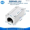 Con trượt tròn SBR40LUU Ø40, kích thước 175 × 90 × 72 mm, bước lỗ 65 × 140 mm