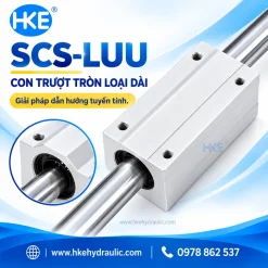 Con trượt tròn loại dài SCS-LUU kết hợp trục dẫn hướng