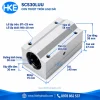 Bản vẽ con trượt tròn SCS30LUU, trục 30 mm, thân 140 × 75 × 58 mm