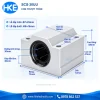Con trượt tròn kín SCS30UU trục 30 mm, thân 72x75x58 mm, tâm lỗ 58x58 mm HKE