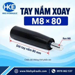Tay nắm xoay M8x80 ren ngoài M8, thân dài 80 mm