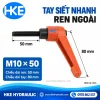 Tay siết nhanh M10 ren ngoài dài 50 mm, tay cầm 80 mm