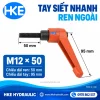 Tay siết nhanh M12 ren ngoài dài 50 mm, tay cầm 95 mm