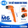 Tay siết nhanh M6 ren trong, tay cầm 50 mm
