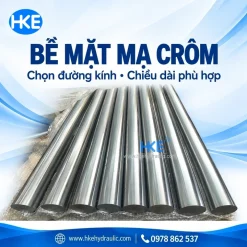 Bề mặt các thanh ty ben mạ crom tại HKE