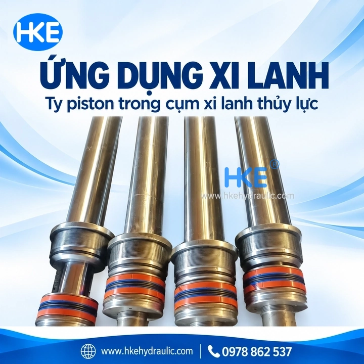 Ty piston và cụm phốt trong xi lanh thủy lực