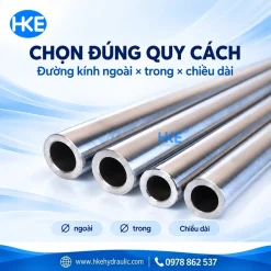 Chọn ty ben rỗng mạ crom theo đường kính ngoài trong và chiều dài