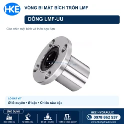 Con trượt tròn LMF16UU mặt bích tròn 16x28x37 mm - Ảnh 2